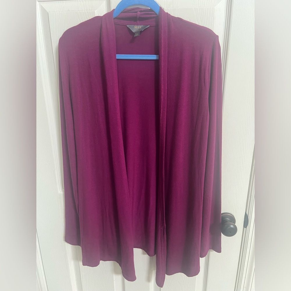Mix by 41 Hawthorn Plum Women's Cardigan Size L, Fall Vibes